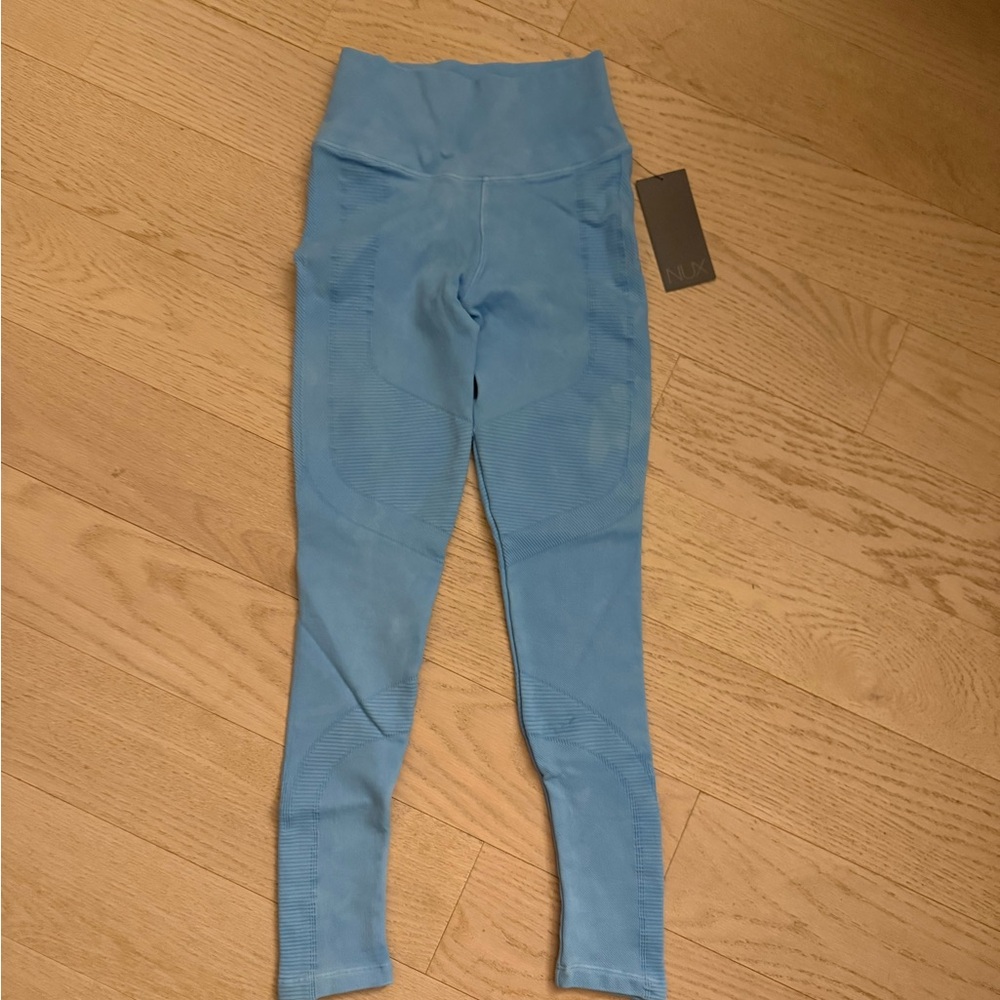 RARE SoulCycle Blue High-Waisted Leggings